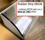 WPS - Rubber Strips for Clear Vinyl 58536 (box of two)
