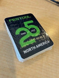 Sticker - Festool 25-year - pack of 50 - 57000455