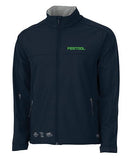 CHARLES RIVERå¨ Men's soft shell coat with tool silhouettes - navy - 9718